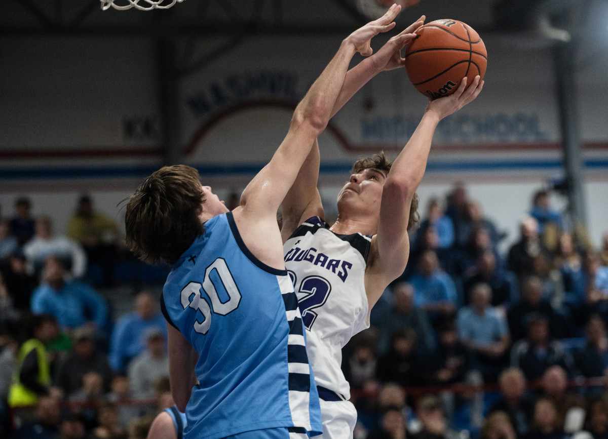 Breese Central vs Breese Mater Dei Illinois boys basketball February 23 2023 Paul Halfacre 15651